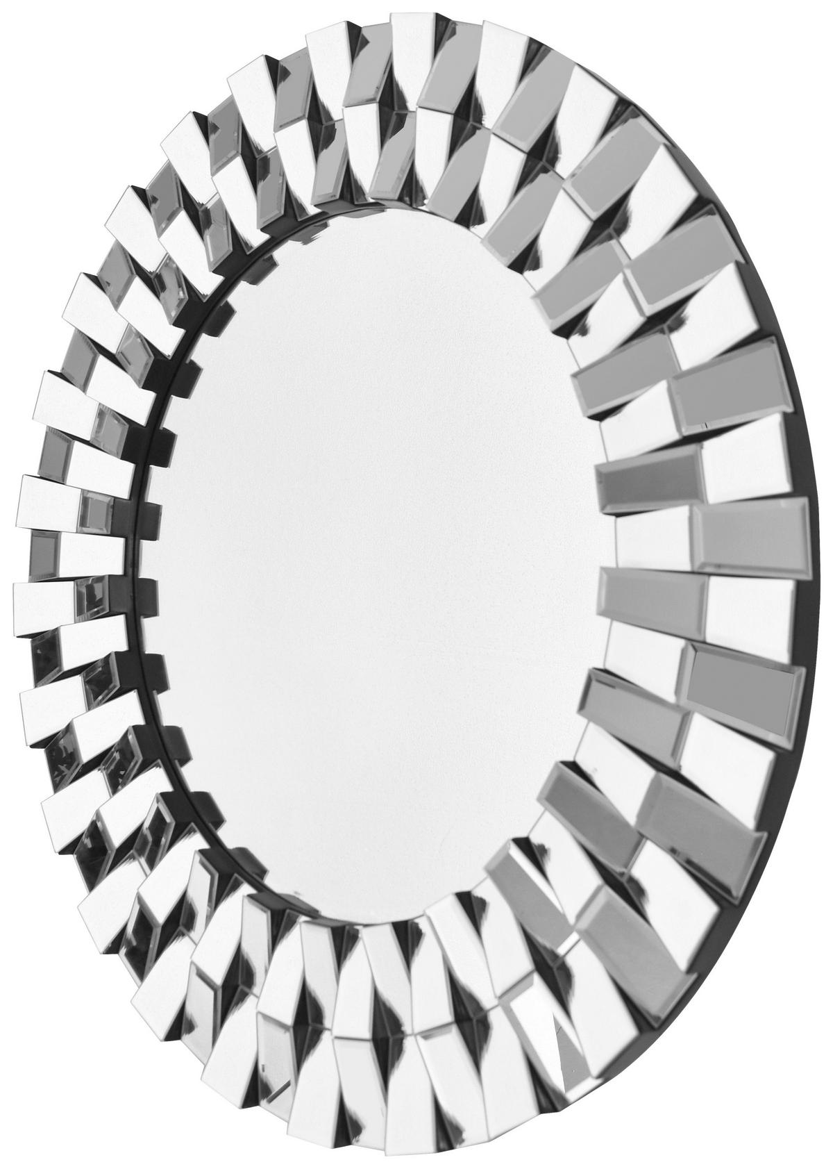 Wandspiegel Horus Silberfarben, 80x80 cm - Silberfarben, LIFESTYLE, Glas/Metall (80/80cm) - Kayoom