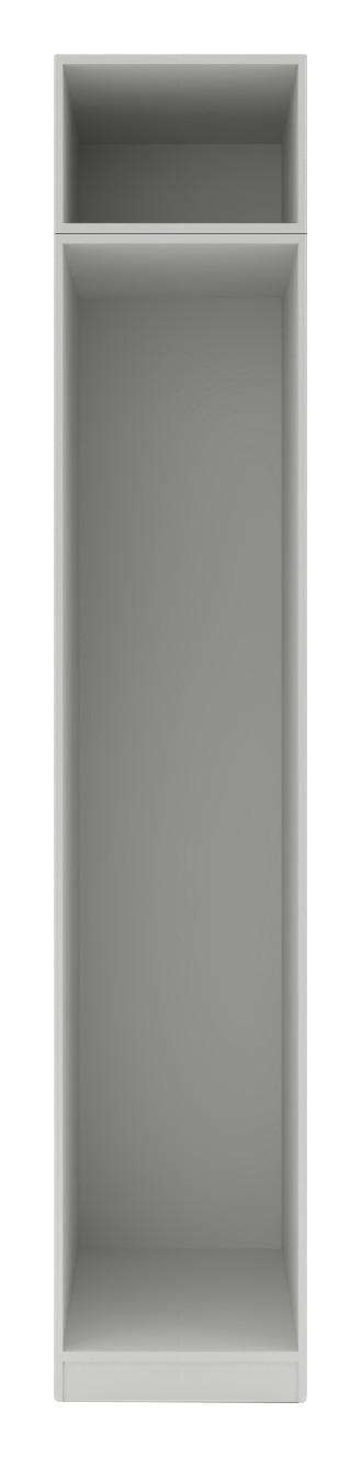 Kleiderschrankkorpus 46cm Unit Weiß - Weiß, MODERN, Holzwerkstoff (45,6/242,2/56,5cm) - Ondega