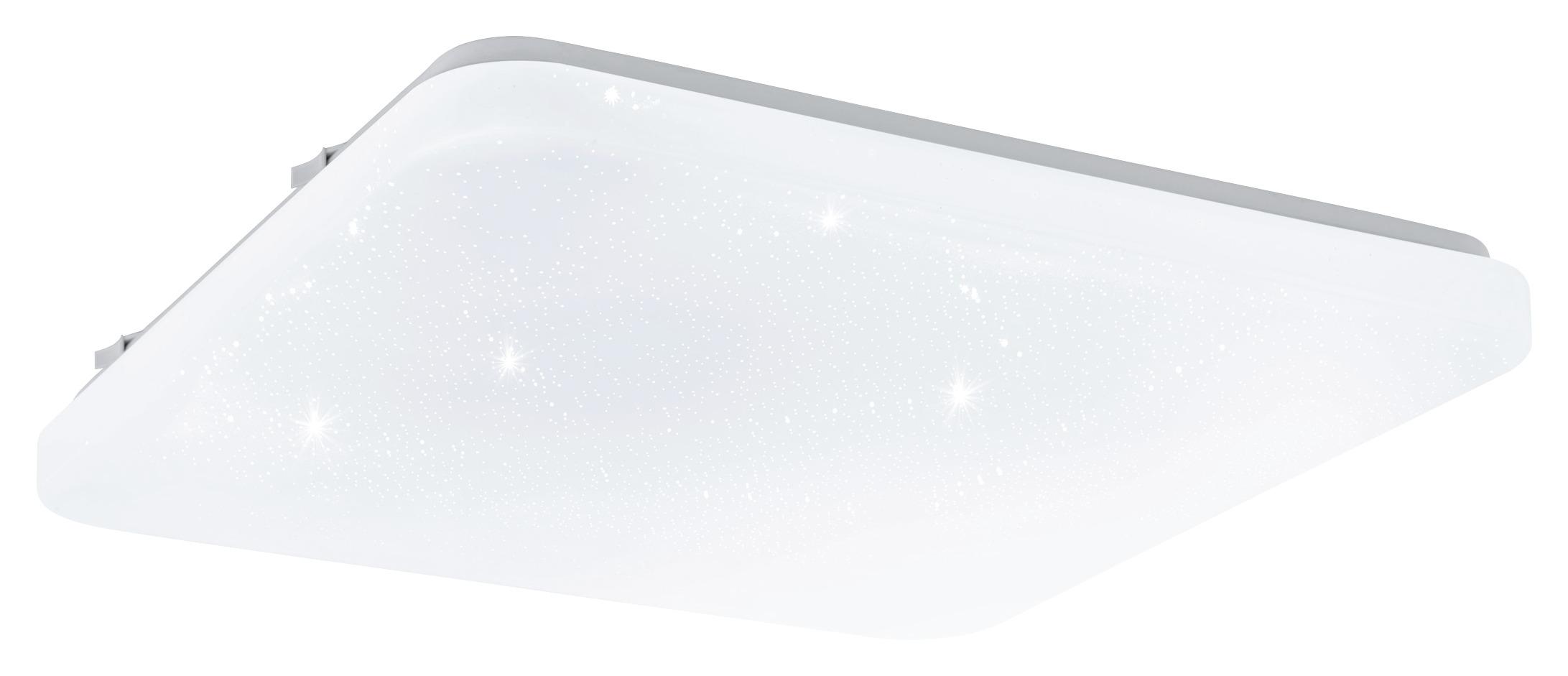 LED-Deckenleuchte Frania-S L: 33 cm mit Sternenhimmel - Weiß, MODERN, Kunststoff/Metall (33/33/7cm)