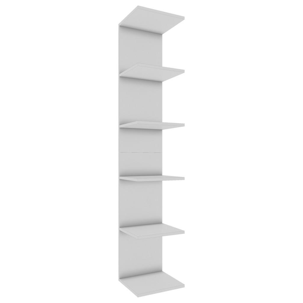 Wandregal Lazas B: 35 cm Weiß