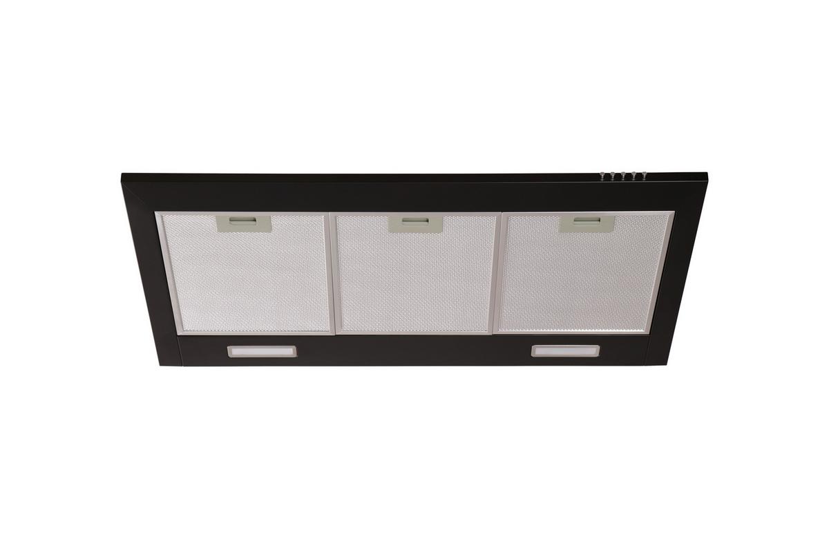 Dunstabzugshaube Respekta Karena Schwarz B:90cm - Schwarz, Basics, Metall (90/58-96/47,5cm) - Respekta