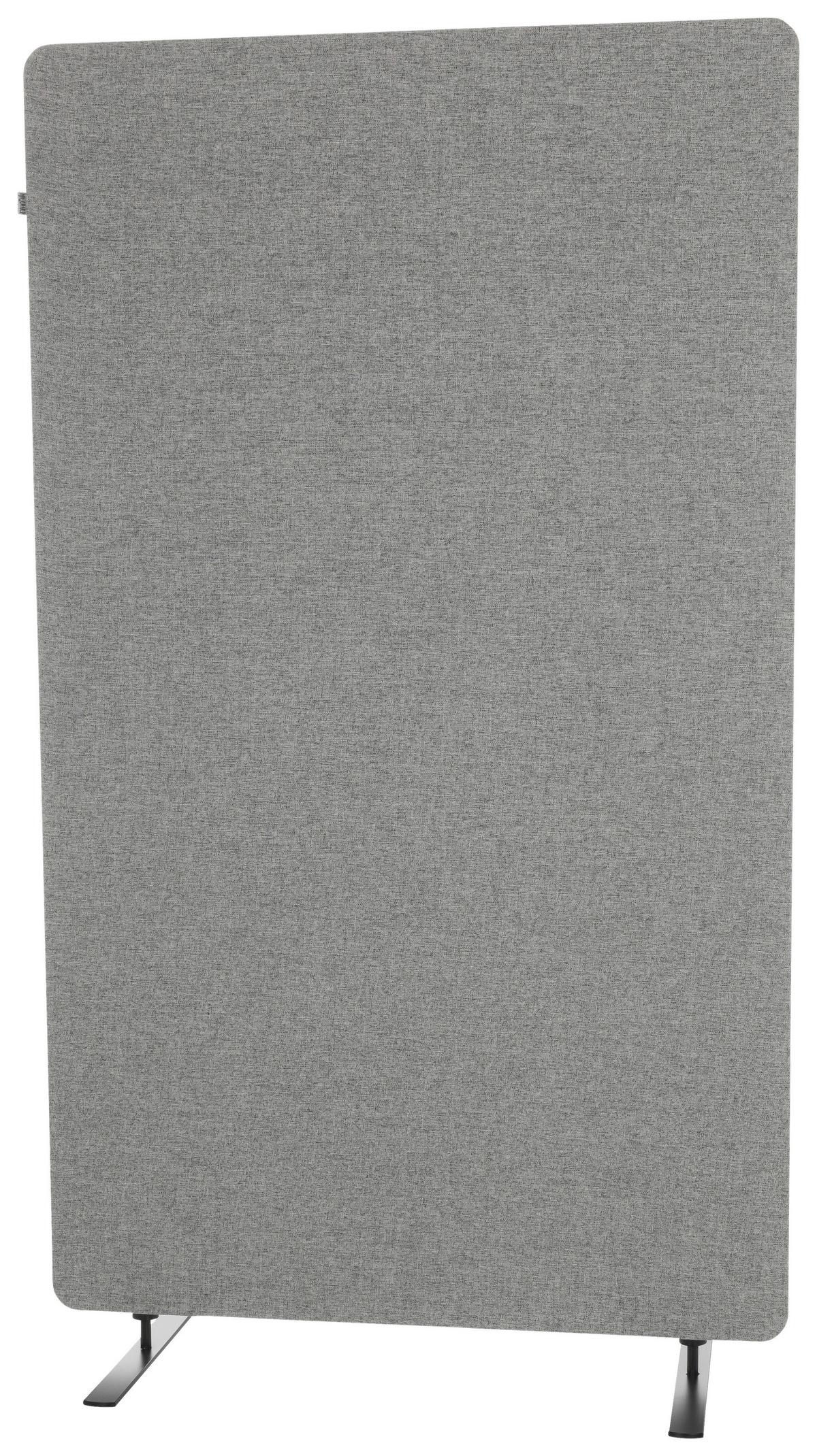 Trennwand Flexmiut Stand - Hellgrau, Basics, Kunststoff/Textil (80/142/35cm) - MID.YOU