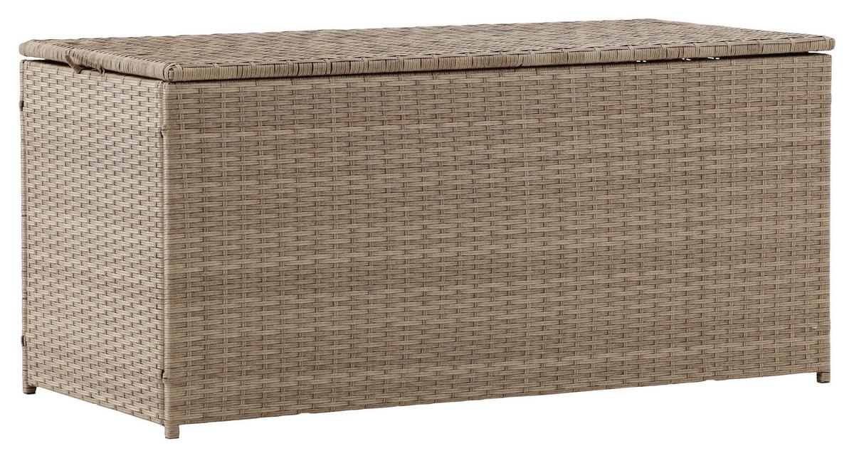 Kissenbox London - Hellbraun, KONVENTIONELL, Kunststoff (130/60/60cm) - Gardenson