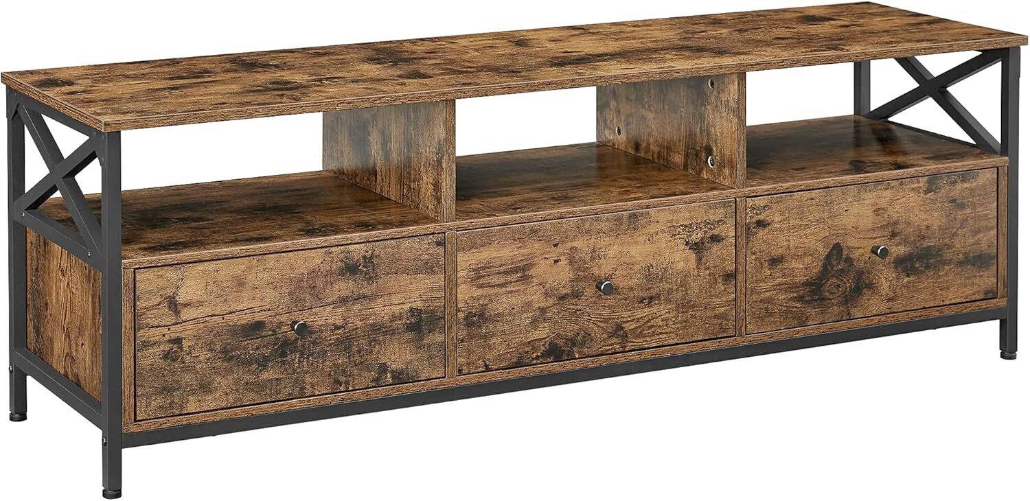 TV-Element Schwarz, Dunkelbraun B: 147 cm - Dunkelbraun/Schwarz, Trend, Holzwerkstoff (147/50/40cm) - MID.YOU