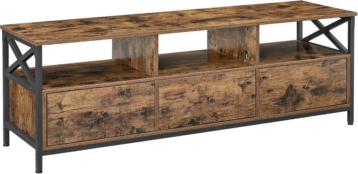 TV-Element Schwarz, Dunkelbraun B: 147 cm - Dunkelbraun/Schwarz, Trend, Holzwerkstoff (147/50/40cm) - MID.YOU