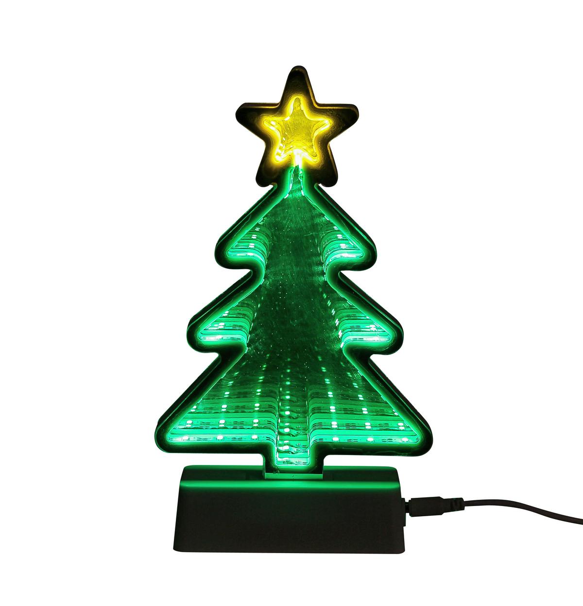 Led-dekoleuchte Christmas Tree - Transparent/Weiß, Basics, Kunststoff (13,2/4,6/22,8cm) - James Wood