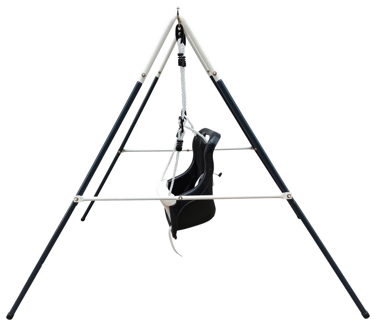 Schaukel A030.243.00 - Anthrazit/Creme, KONVENTIONELL, Kunststoff/Metall (94/118/146cm) - Ambia Garden