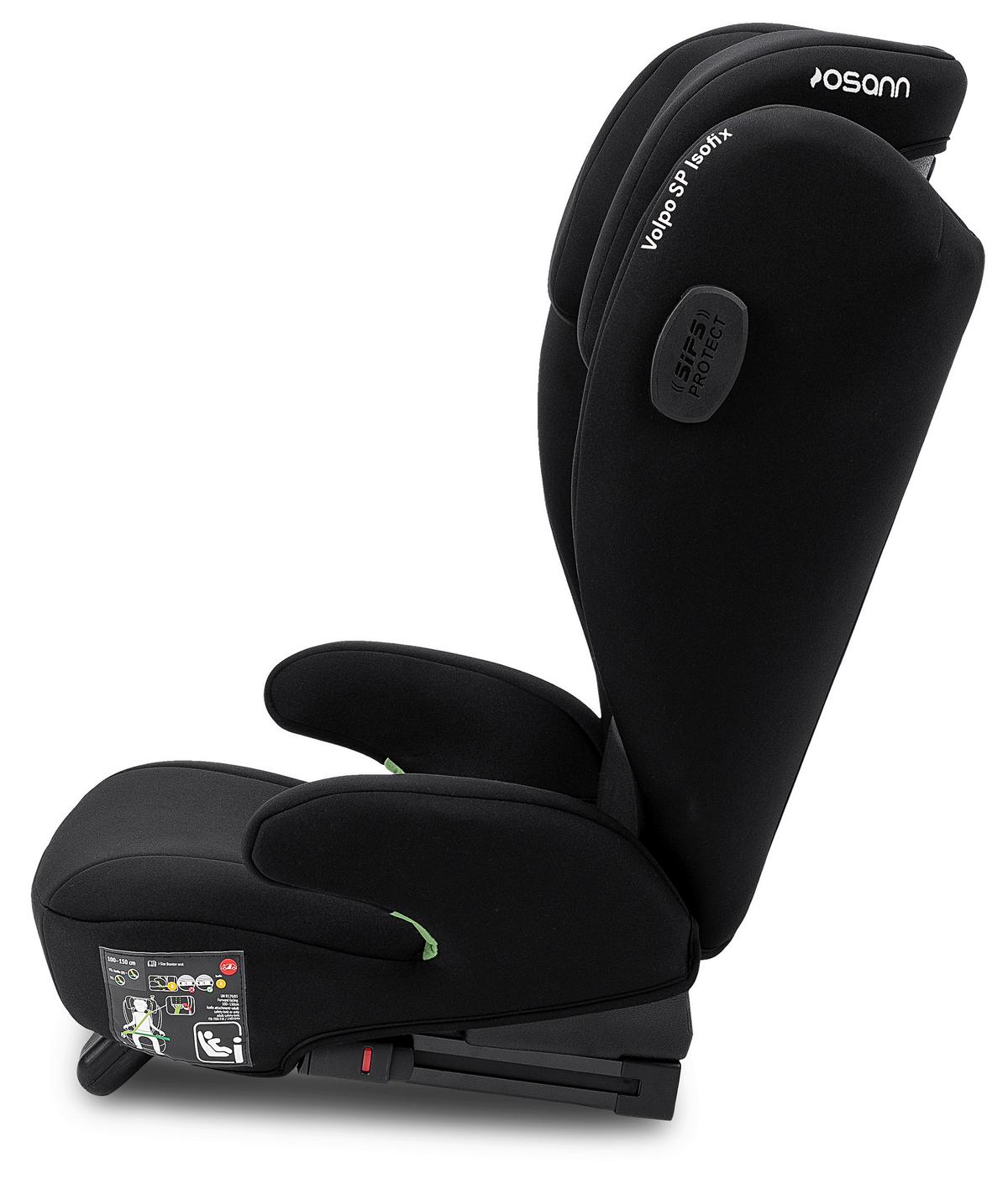 Kinderautositz Osann  Volpo Sp Isofix - Schwarz, Basics, Kunststoff/Textil (37/43/77cm) - Osann