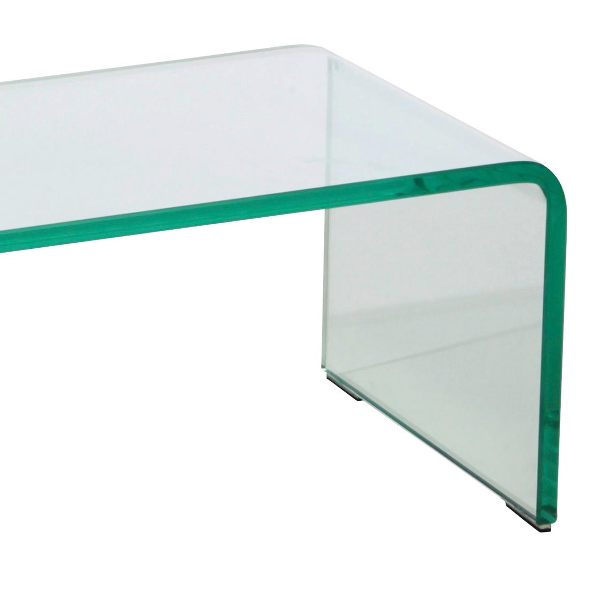 Tv-magasító Hagen - átlátszó, Modern, Üveg (90/20/25cm)