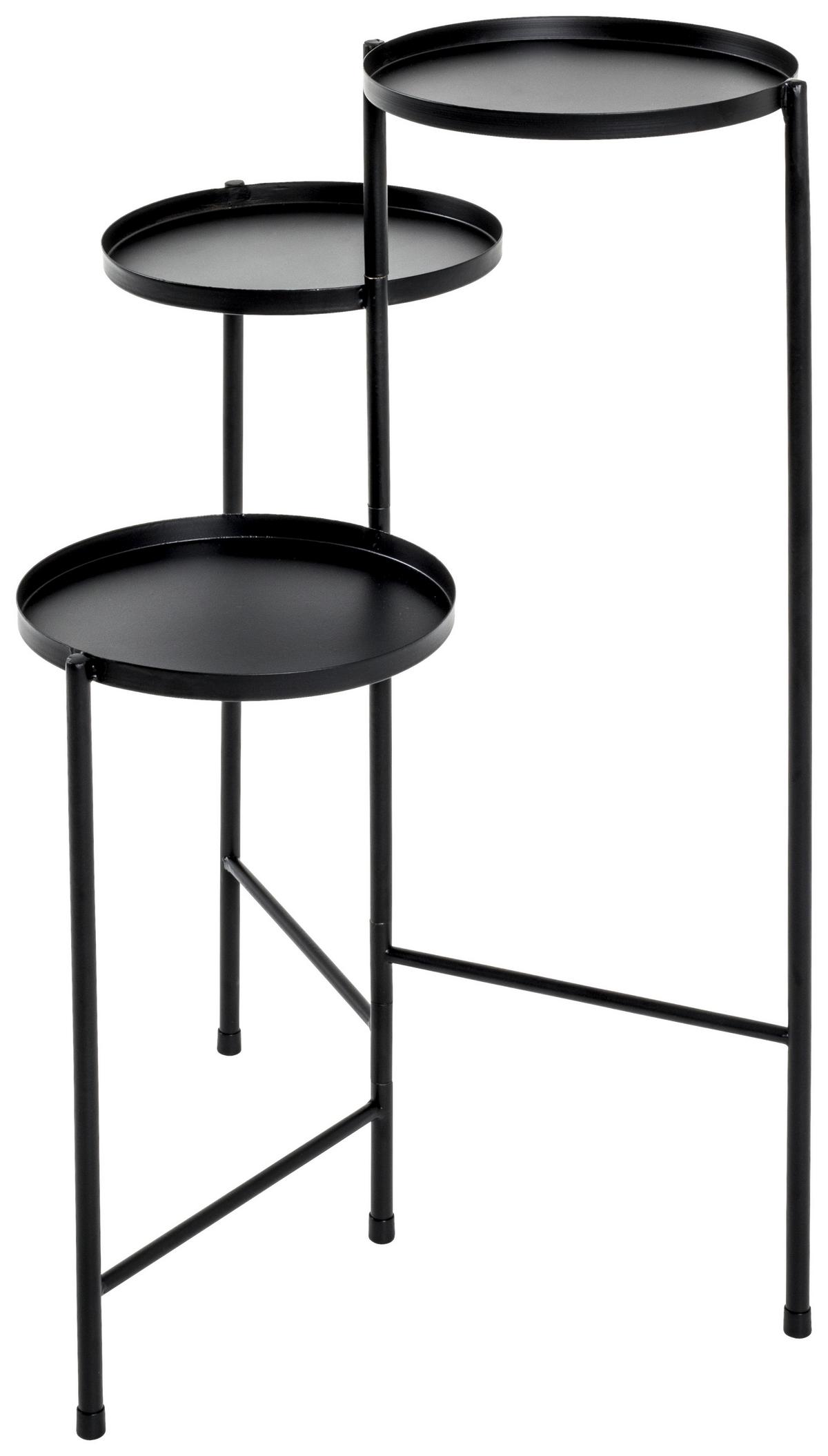 SLOUP NA KVĚTINY TOP - černá, Moderní, kov (45/77/45cm)