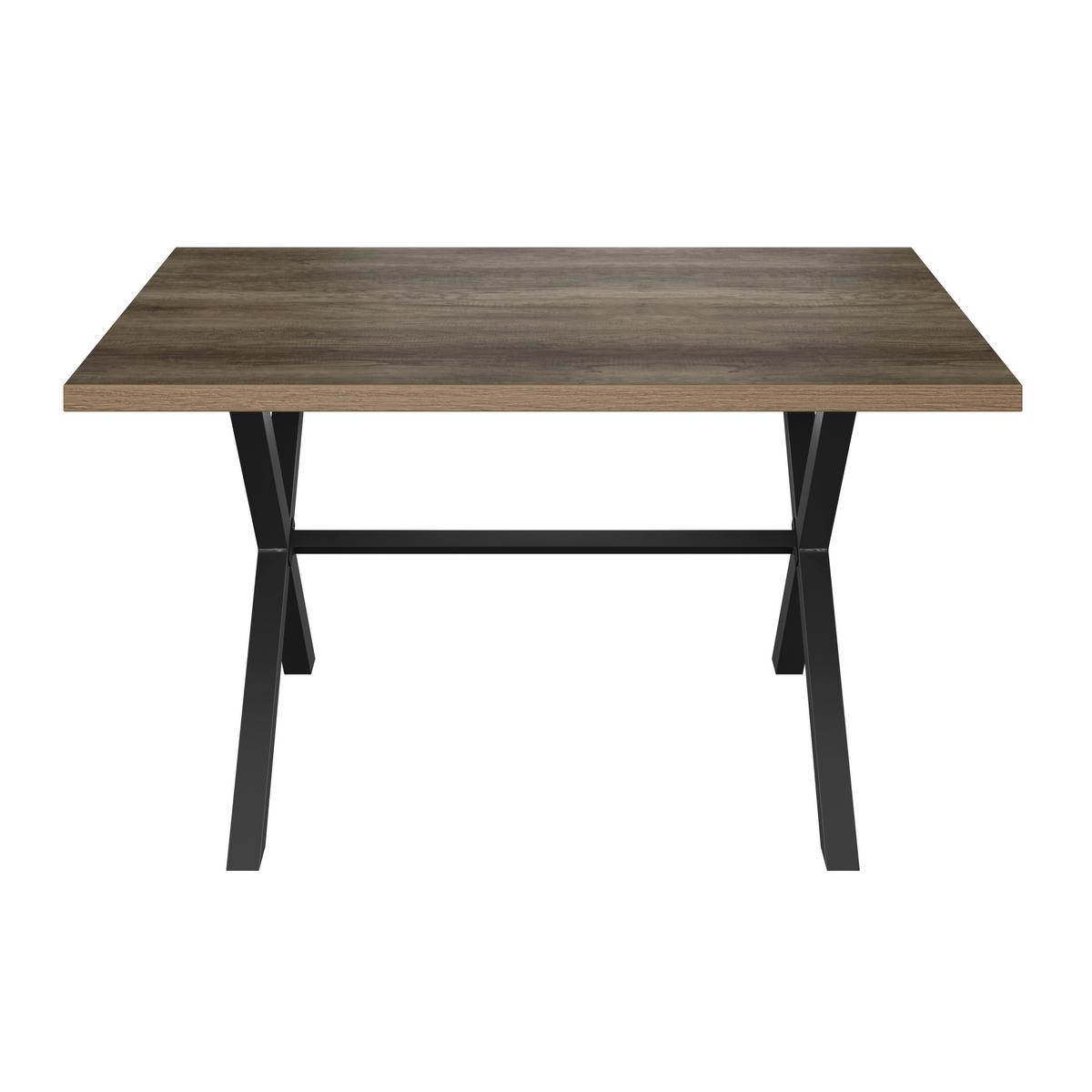 Étkezőasztal Bonny T - tölgyfa színű/antracit, Konventionell, faalapú anyag/fém (140/75/90cm)