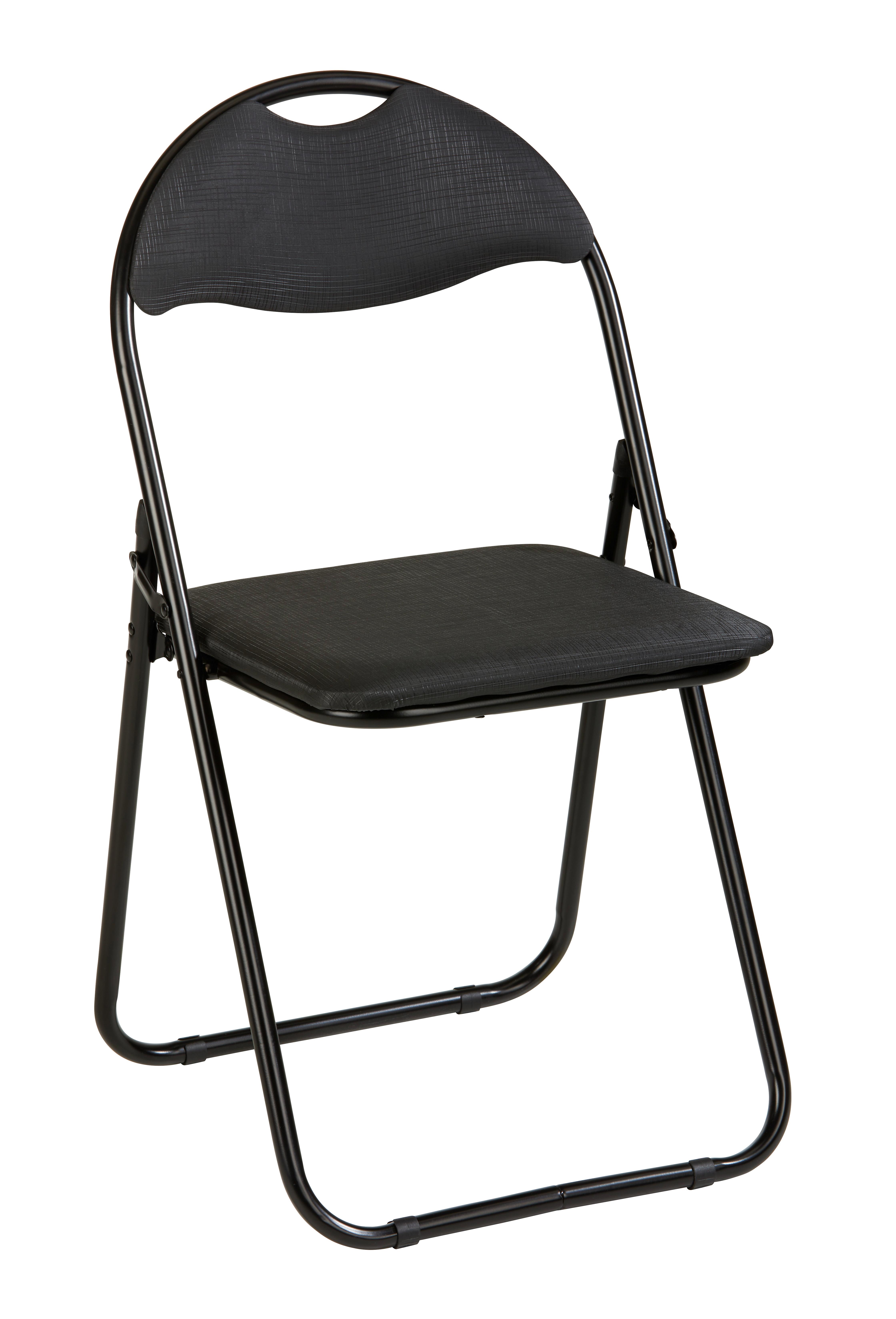 SKLÁDACÍ KŘESLO SHAKE *CENOVÝ TRHÁK* - černá, Konvenční, kov/plast (44/80/47cm) - Based