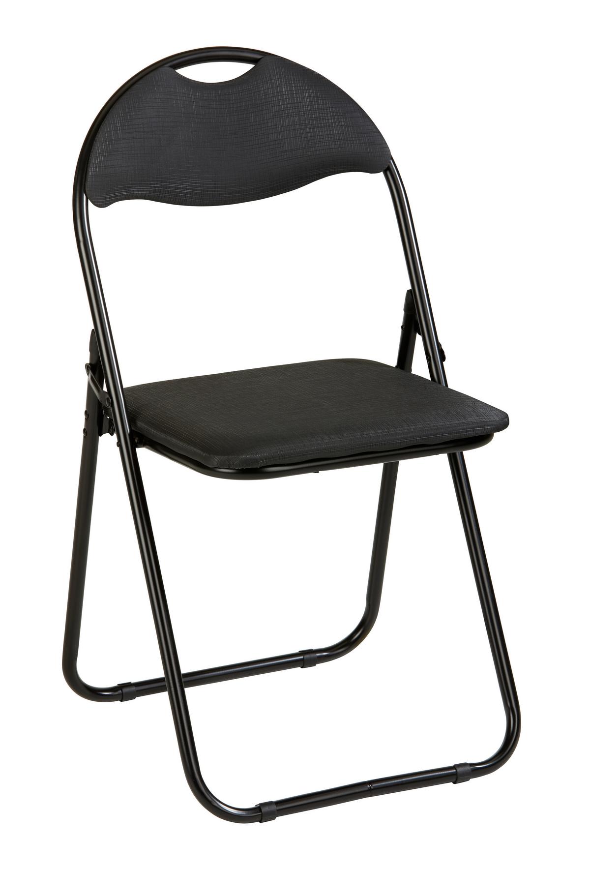 SKLÁDACÍ KŘESLO SHAKE *CENOVÝ TRHÁK* - černá, Konvenční, kov/plast (44/80/47cm) - Based