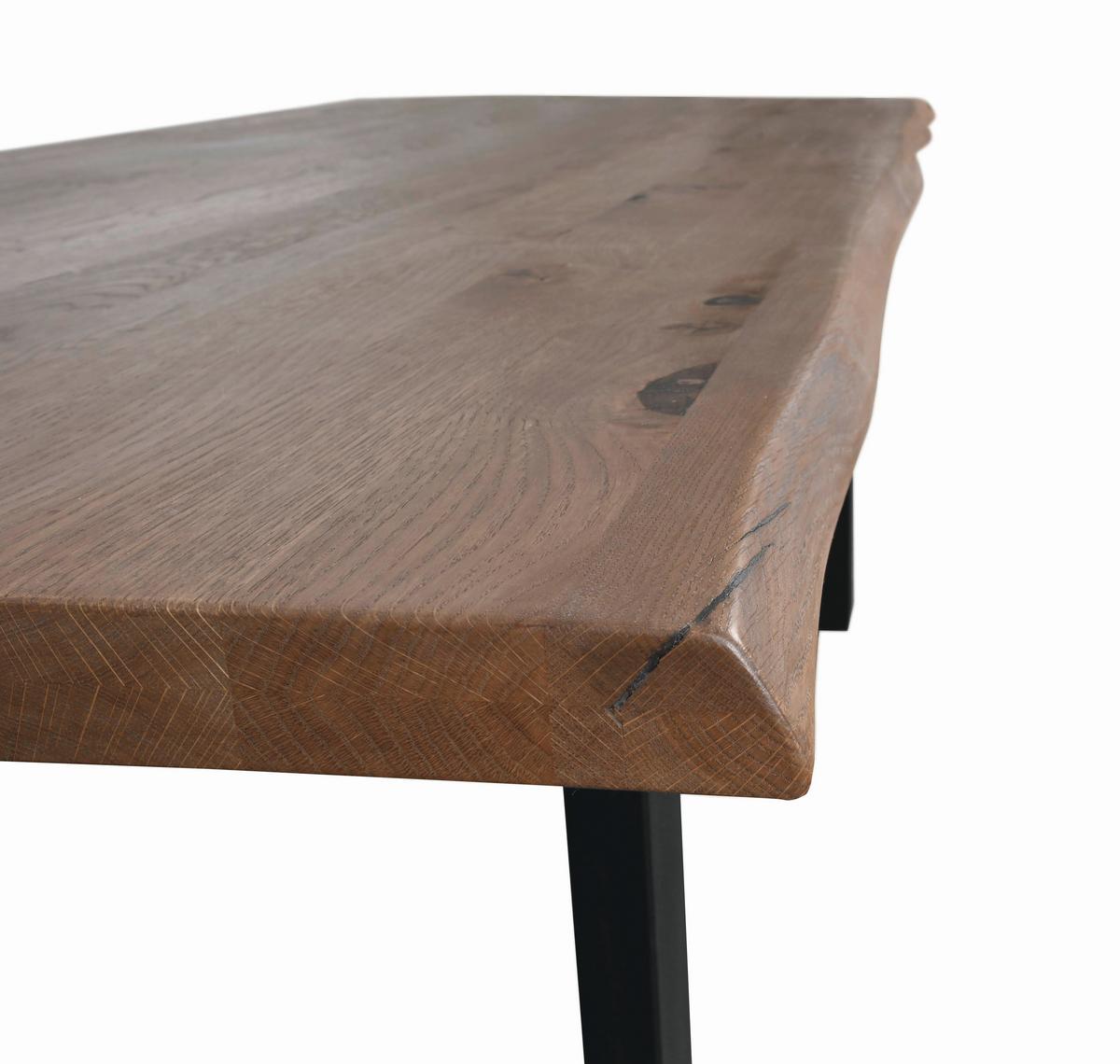 STOLNÍ DESKA INDUSTRIAL - barvy vlašských ořechů, Moderní, dřevo (140/4/95cm)