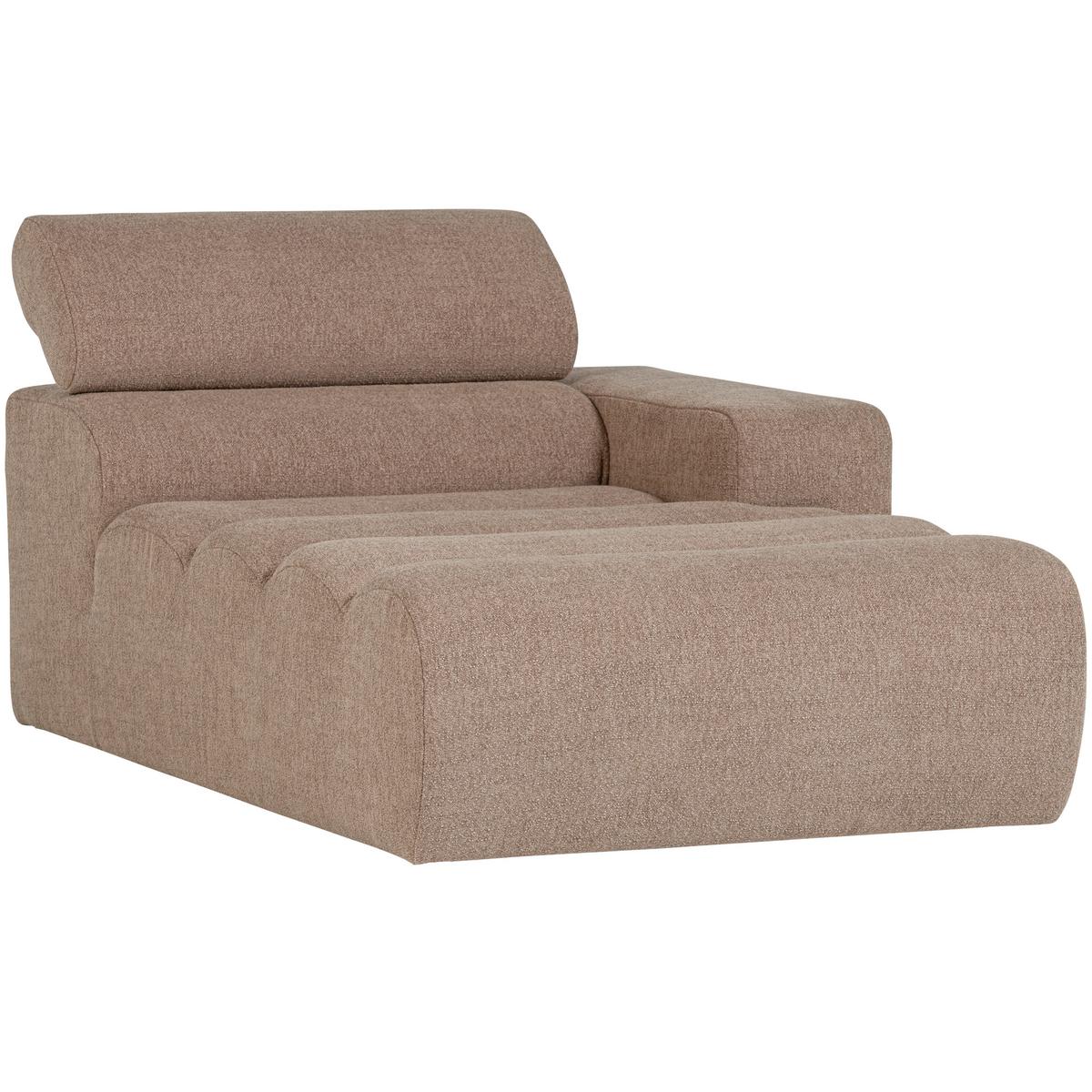Sofaelement Novi Taupe B: 173cm - Taupe/Schwarz, Design, Textil (173/86/109cm) - Livetastic