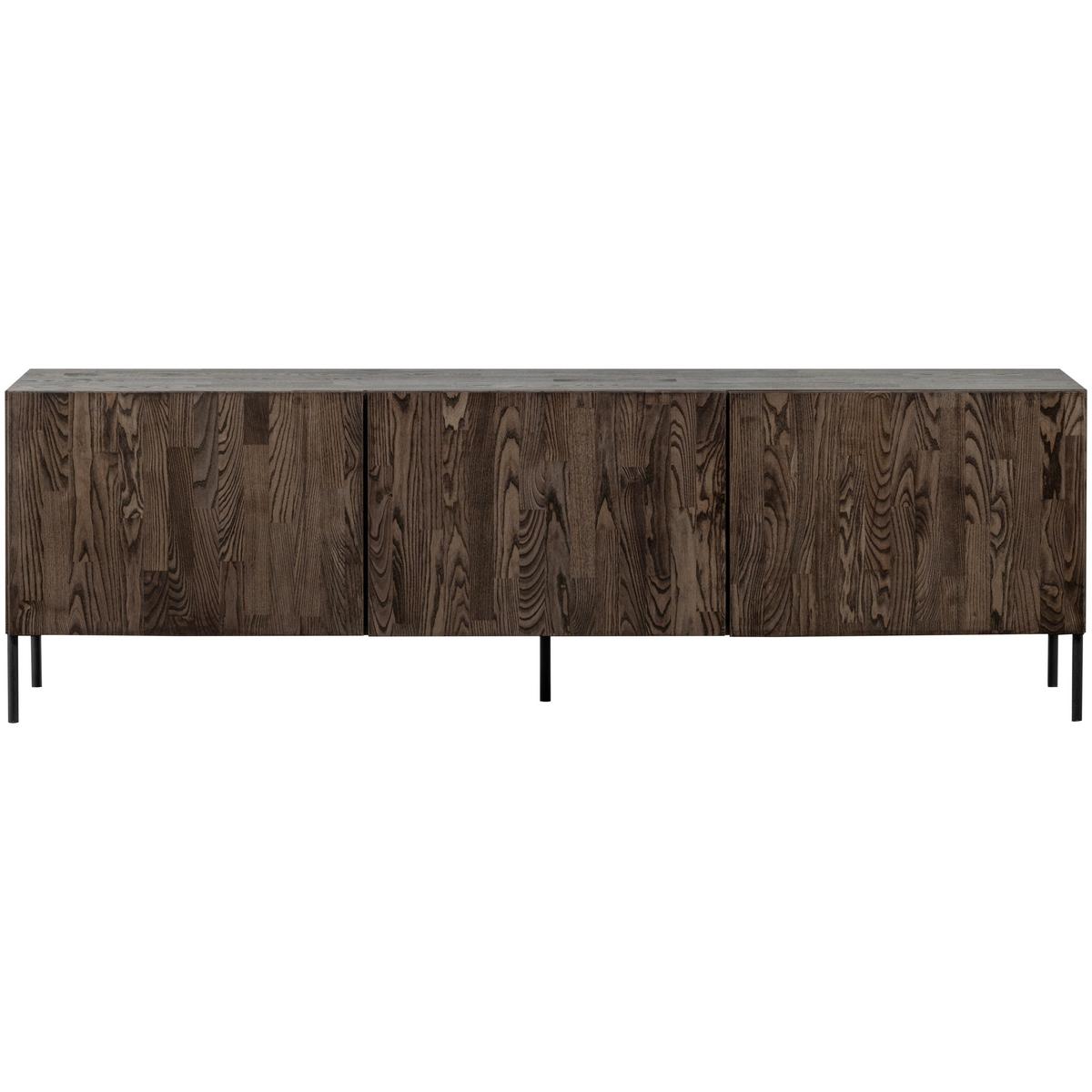 LOWBOARD Gravure Braun B: 180cm - Schwarz/Braun, Design, Holz (180/56/46cm) - Livetastic