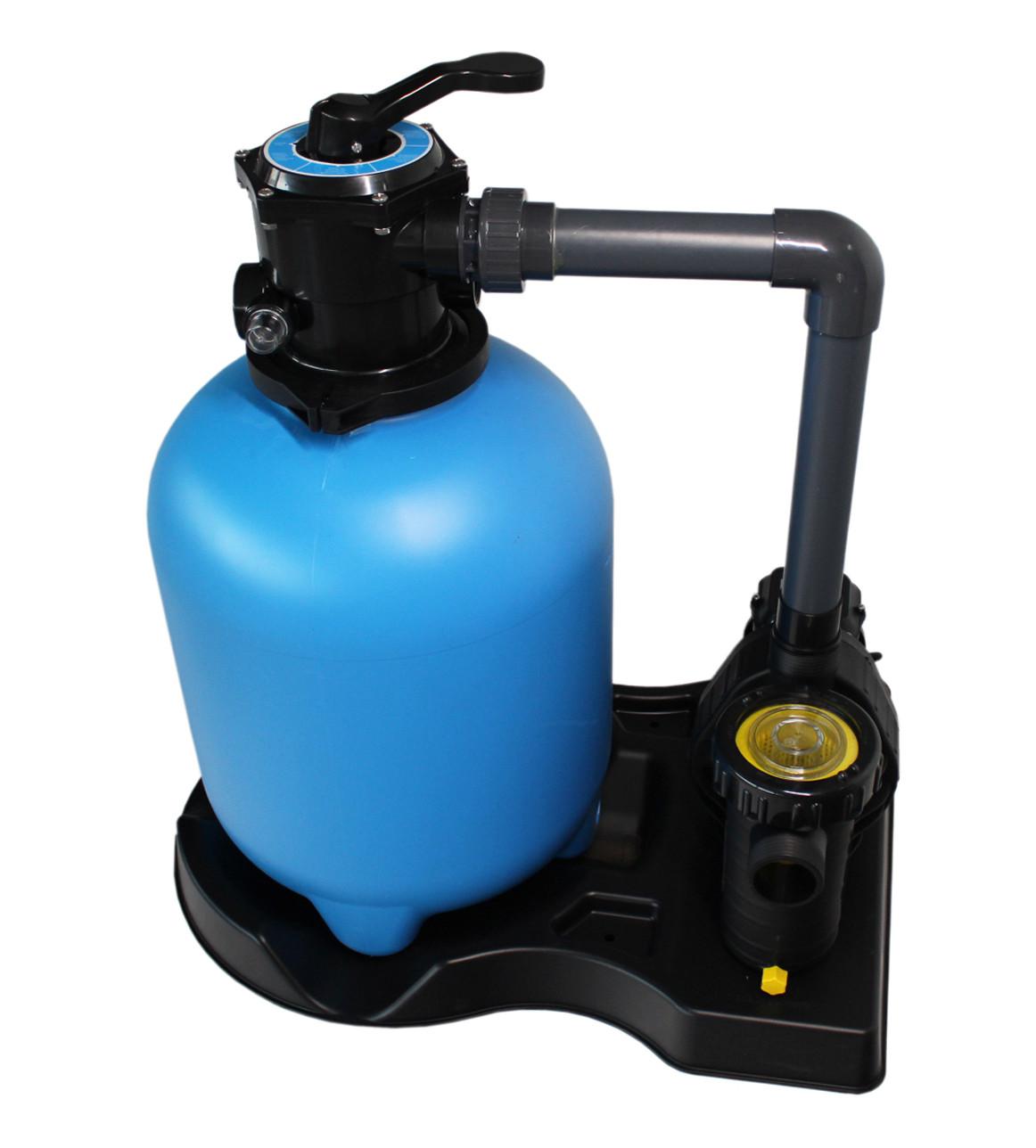 Sandfilterpumpe Blue Line 400 Umwälzleistung  ca. 6 M³/H - Blau/Schwarz, MODERN, Kunststoff (74/50/92cm)
