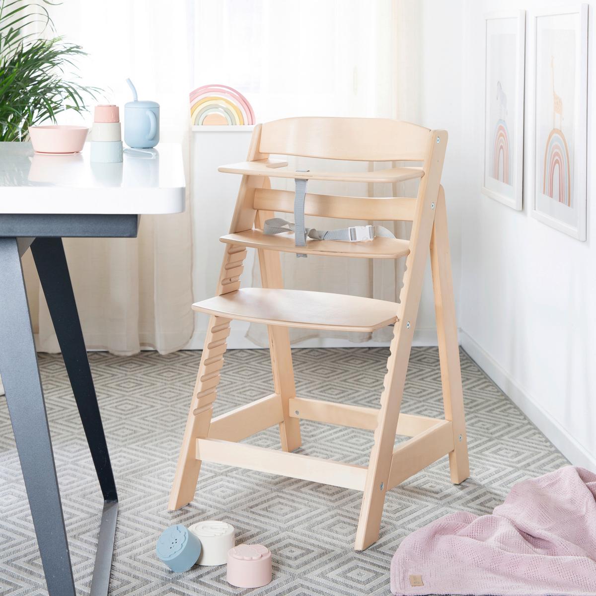 Treppenhochstuhl 'Sit Up Flex' natur - Naturfarben, MODERN, Holzwerkstoff (44,5/80/54cm) - Roba