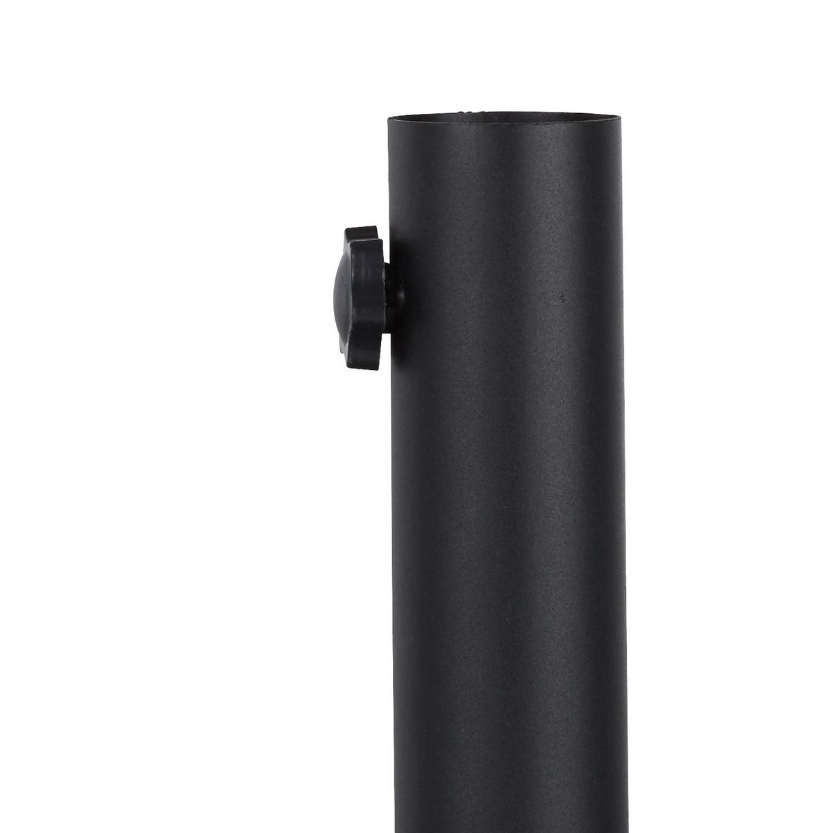 Schirmständer Marmor für DM Bis 5,8 cm Sina - Schwarz/Grau, KONVENTIONELL, Stein/Metall (45/38,5/45cm) - Ondega