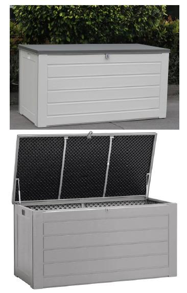 Kissenbox Wasserdicht 146,4x74,9x71 cm 680l - Anthrazit, Basics, Kunststoff/Metall (146,4/71/74,9cm) - Homezone