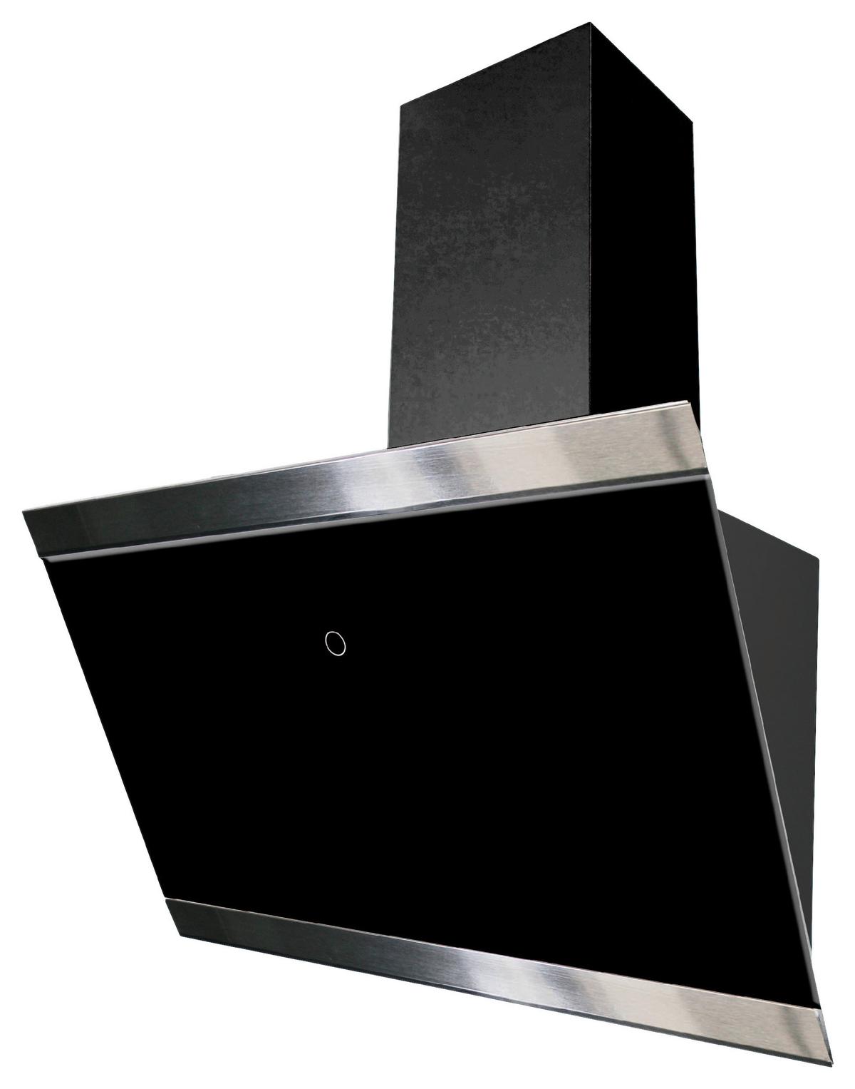 Kopffreihaube Respekta Skala Metall/Glas Schwarz B: 59,5 cm - Schwarz, Trend, Glas/Metall (59,5/74,2-109,2/38,5cm) - Respekta