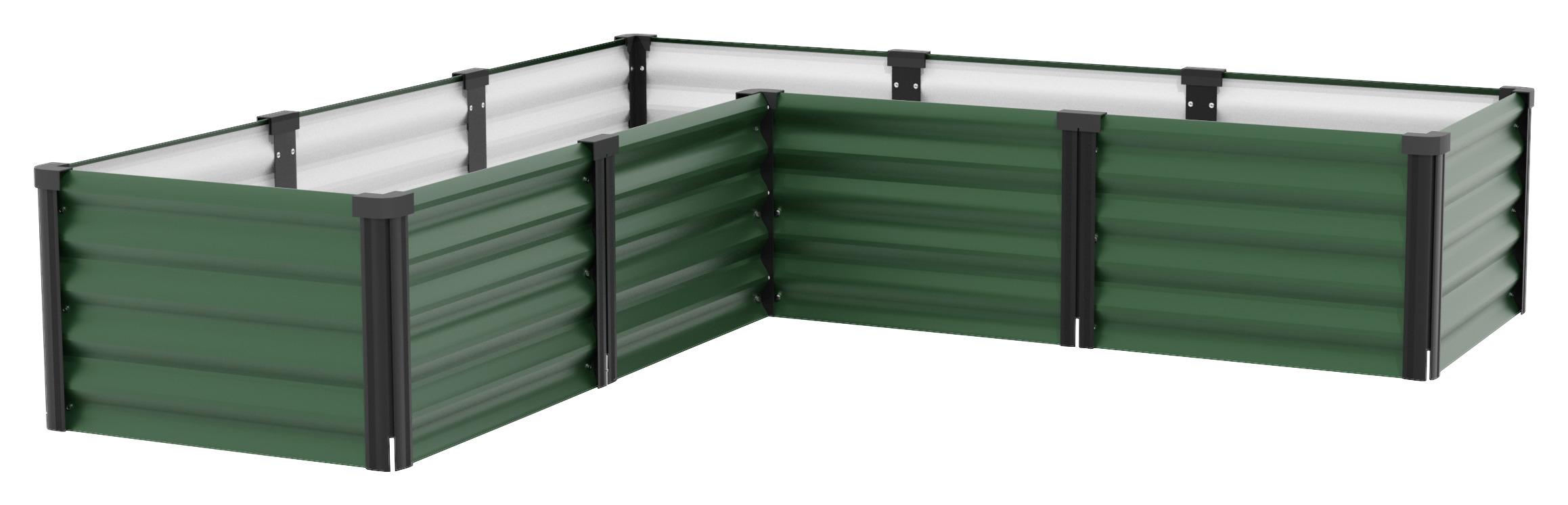 Hochbeet Stahl Linus In & Out BxHxT: 185x40x185 cm Dunkelgrün