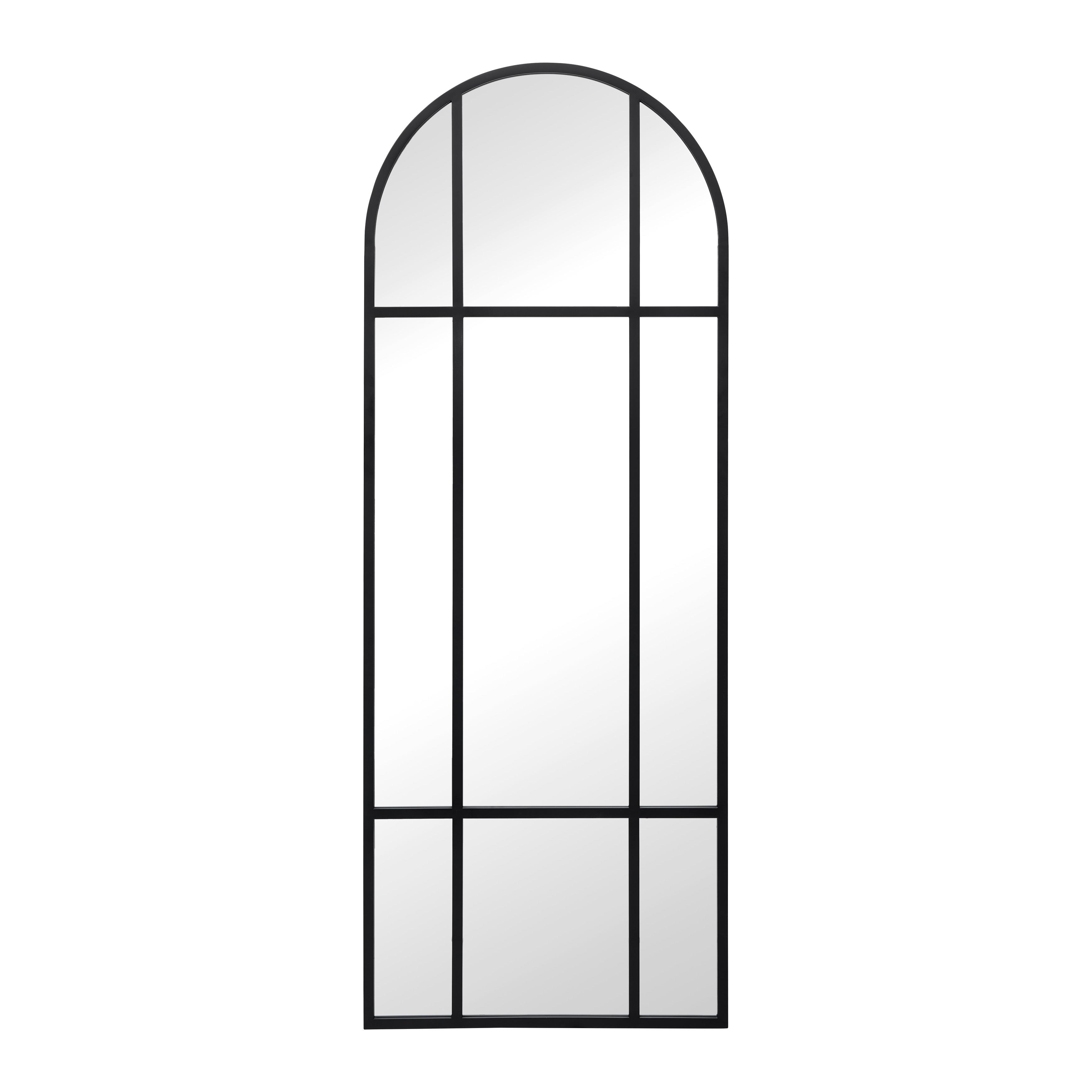 Zrcadlo Madon - černá, Moderní, kov/sklo (70/185/3cm) - P & B