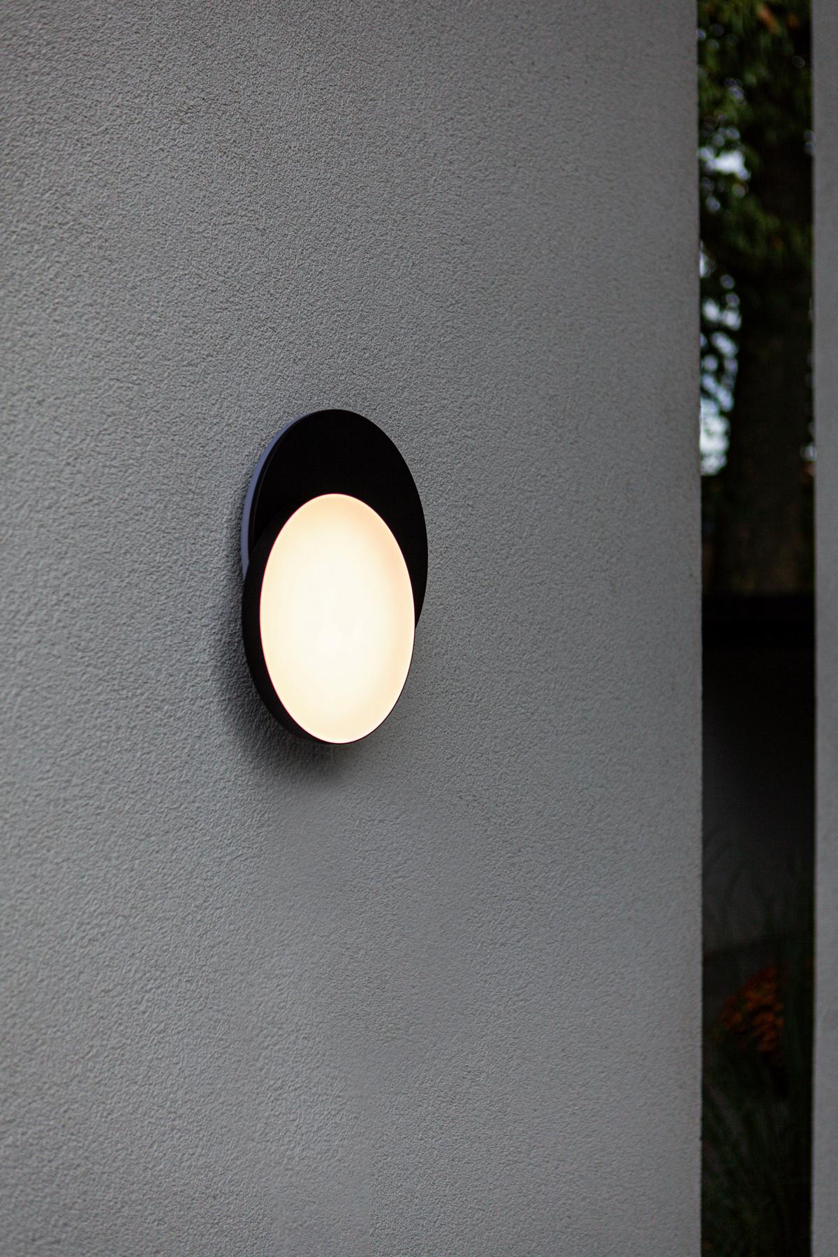 LED-Außenleuchte Goleta Weiß D: 30 cm - Anthrazit/Weiß, Basics, Kunststoff/Metall (30/6,3cm)