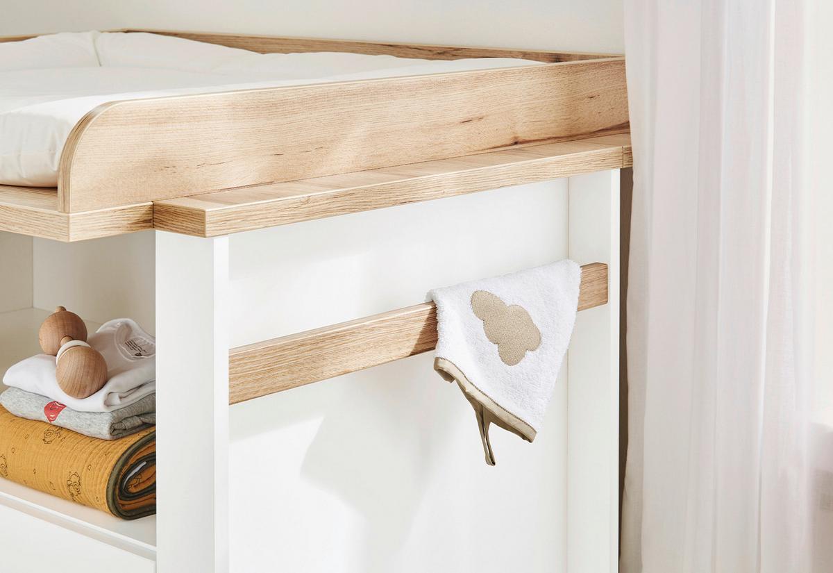 Babyzimmer Lova 2 Teilig - Naturfarben/Weiß, Basics, Holz - Pinolino
