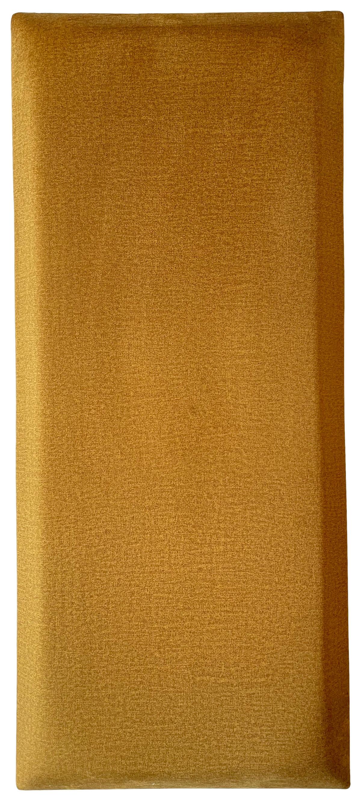 čalúnený panel 2ks, 70x30cm obdĺžnik, medová - medová, Basics, textil (70/30/4cm) - MID.YOU