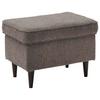 Hocker Oskar - Schwarz/Braun, Basics, Holzwerkstoff/Textil (63/43/42cm) - MID.YOU