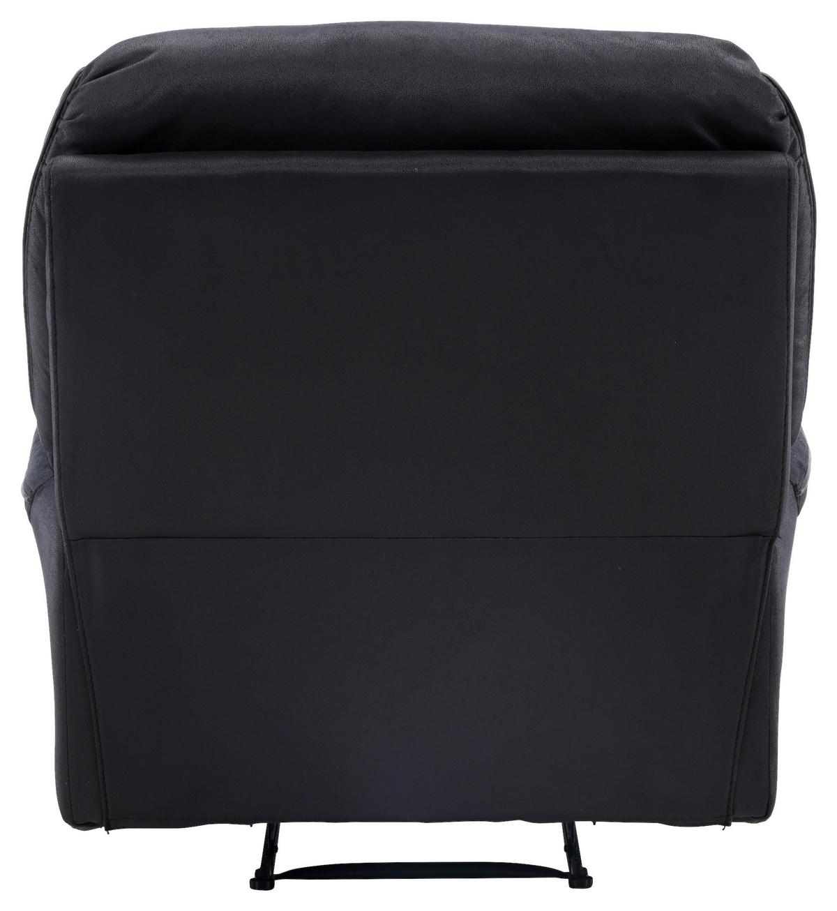 Fernsehsessel Saranda - Schwarz, Design, Kunststoff/Textil (104/103/99cm) - Livetastic