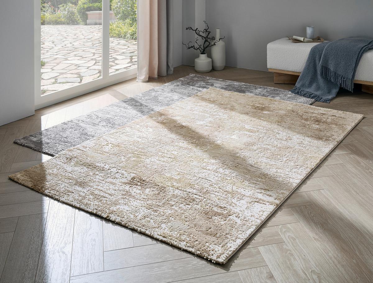 Webteppich Feel-Vintage - Beige/Grau, Design, Textil (160/225cm) - Esprit