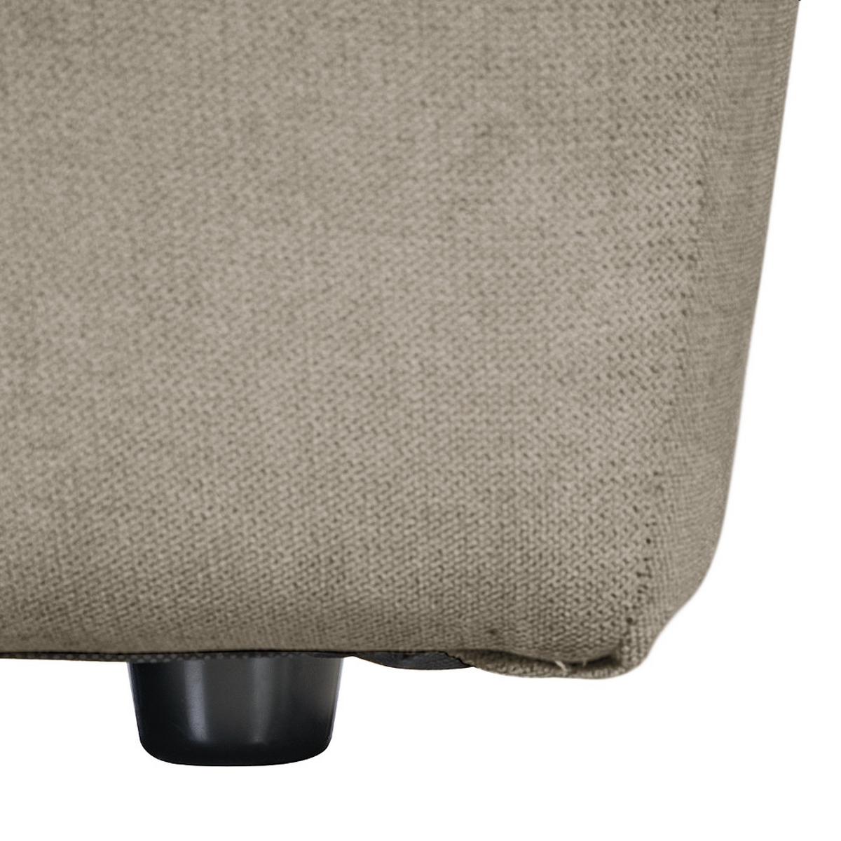 Hocker Bolt, Dunkelgrau B: 102 cm - Schwarz/Grau, MODERN, Textil (102/41/52cm) - Trendmanufaktur