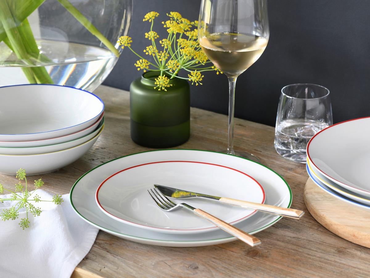 Kombiservice Luna Color Line Multicolor L: 33 Cm - Multicolor, Basics, Keramik (33/32/31cm) - Creatable