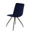 Stuhl-Set Lisa 2-Er Set - Schwarz/Dunkelblau, Basics, Textil/Metall (44/87/58cm) - Livetastic Stuhl-Set Lisa 2-Er Set - Schwarz/Dunkelblau, Basics, Textil/Metall (44/87/58cm) - Livetastic