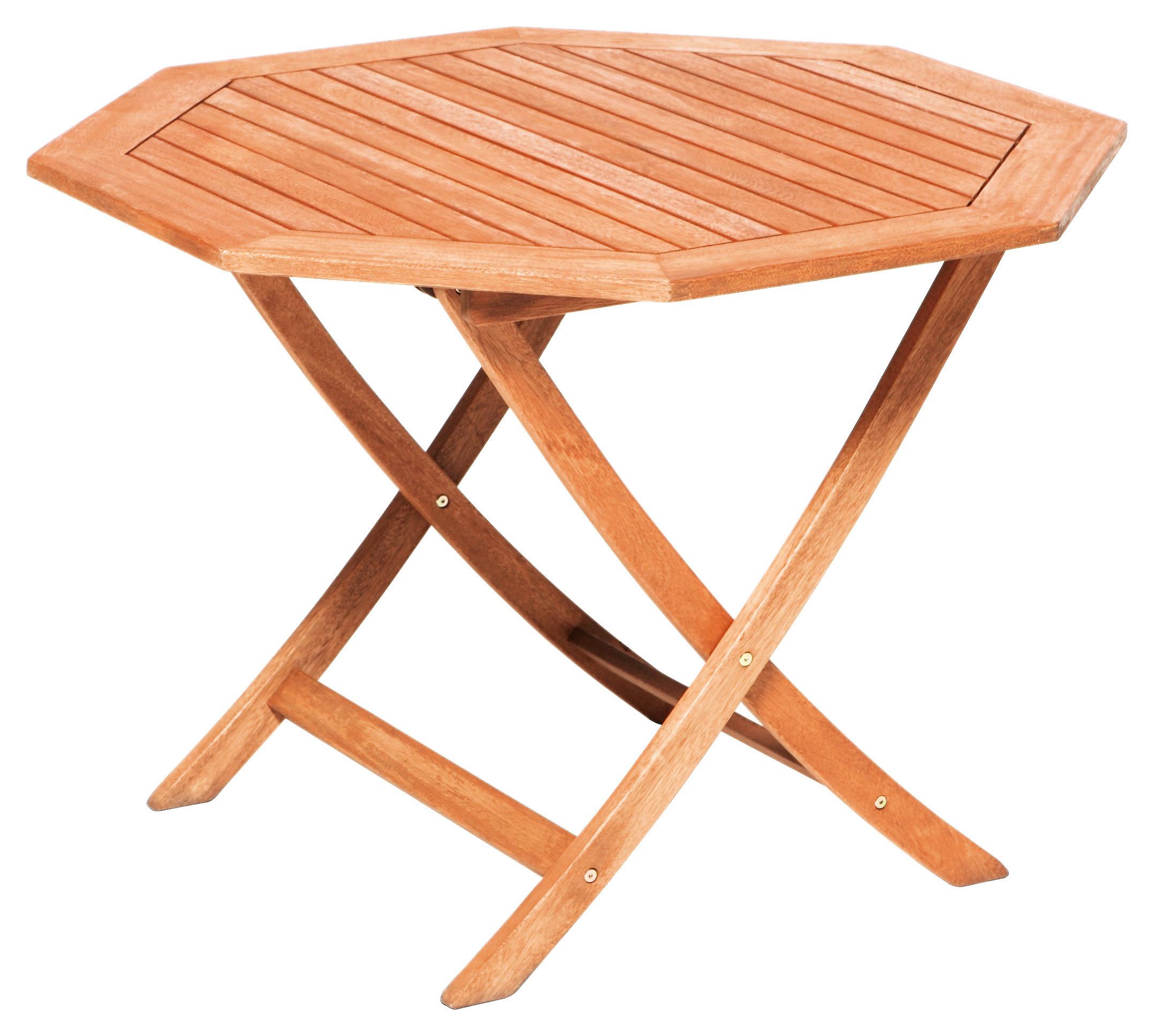 Gartentisch Klappbar Echtholz Ø 110 cm - Naturfarben, KONVENTIONELL, Holz (110/74/110cm) - Gardenson