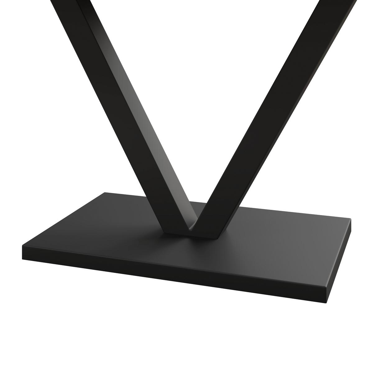 Jedálenský stôl Loca, 140 - čierna/farba vlašského orecha, Modern, kov/drevo (140/76/80cm) - Bessagi Home
