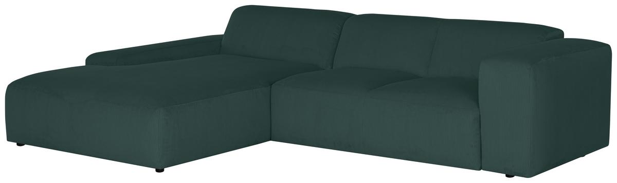 Ecksofa Hannah Grün 200x304 cm - Schwarz/Grün, Design, Textil (200/304cm) - MID.YOU