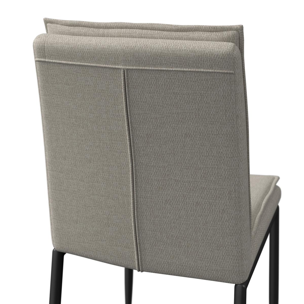 Jídelní set Abelia - černá/krémová, Moderní, kov/kompozitní dřevo - Bessagi Home