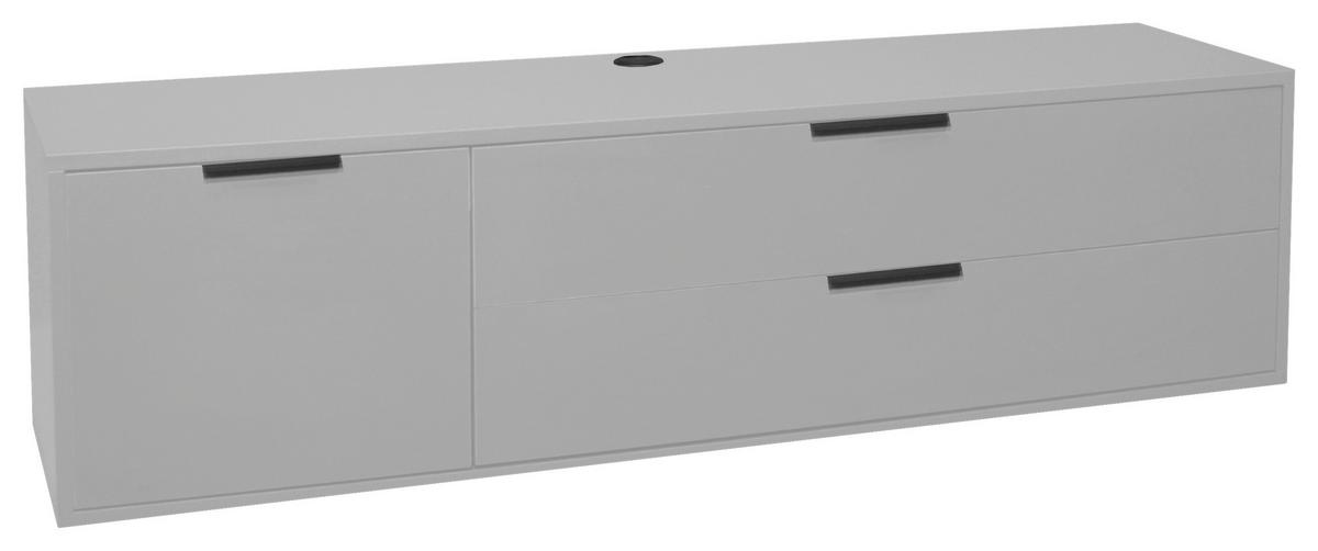 NÍZKÁ KOMODA Bounty, šedá - šedá, Moderní (168/47cm) - Premium Living