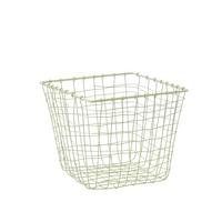 Koš Adela, 22/20cm - jadeitově zelená, Design, kov (22/20cm)