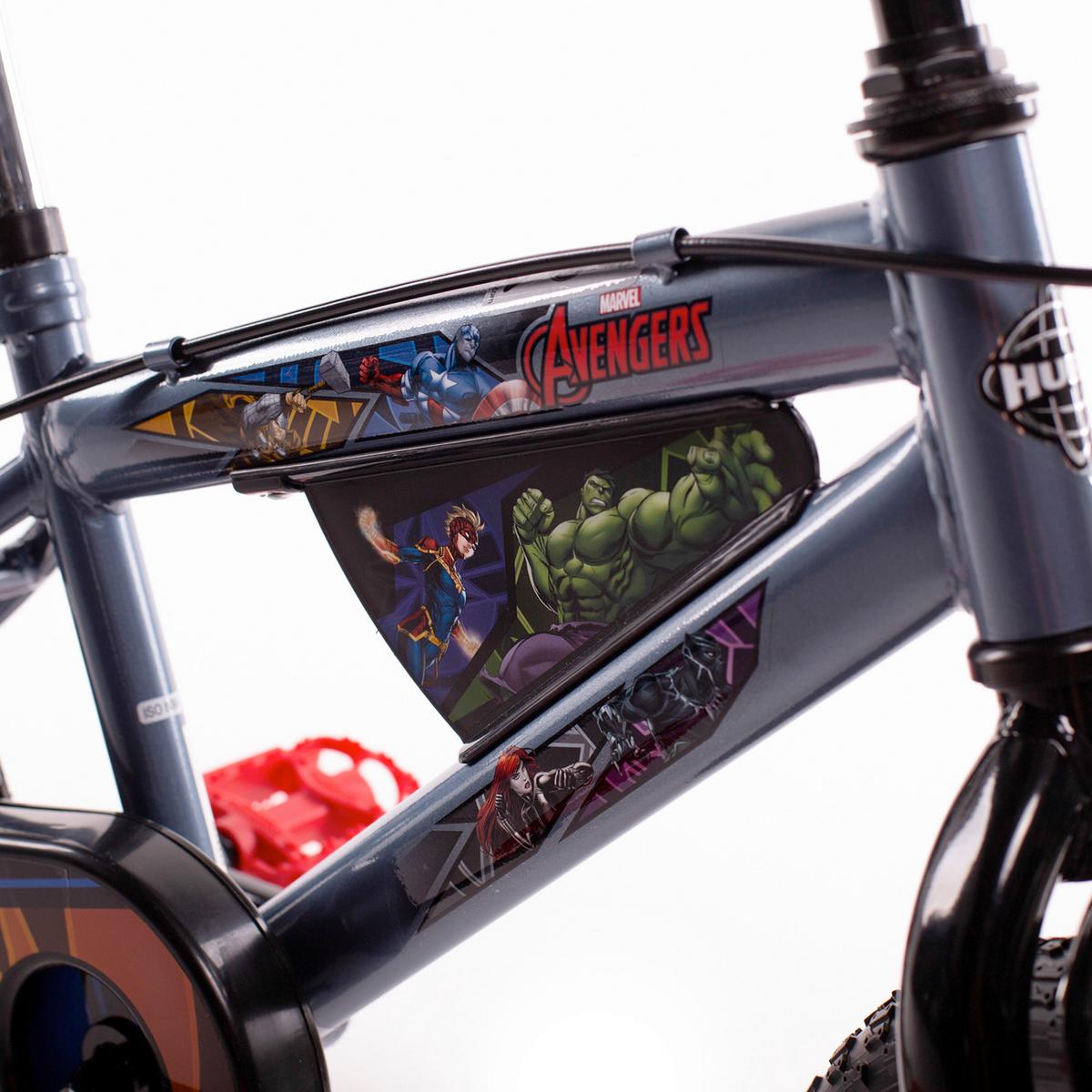 Kinderfahrrad Mit Stützrädern Huffy Avengers 14 Zoll Grau - Grau, Basics, Metall (53,3/96,5/73,7cm)