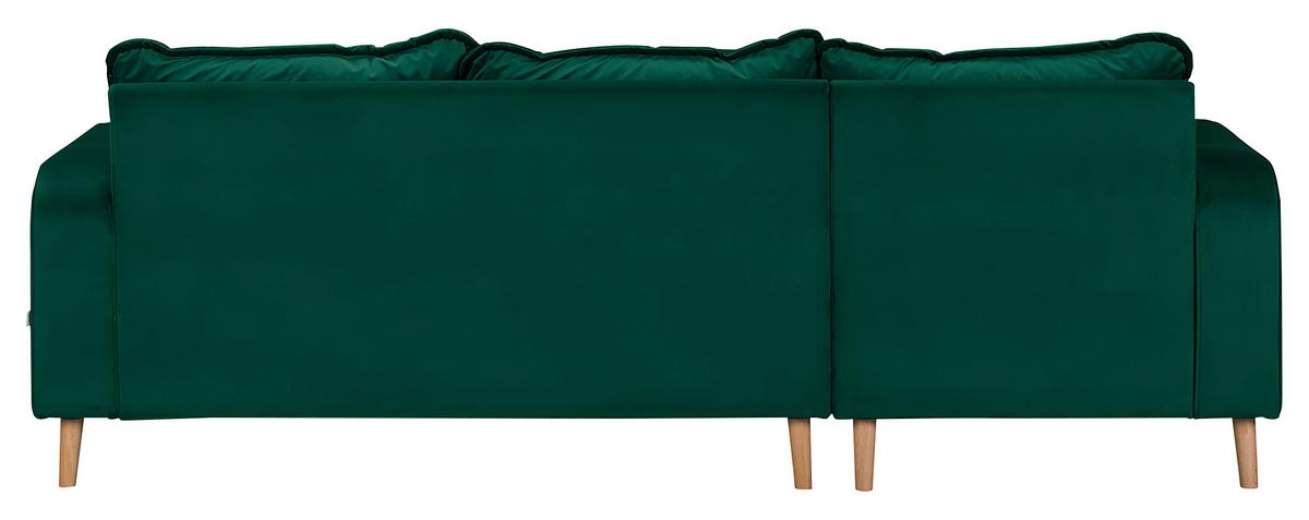 Ecksofa Beata Grün S: 150x230 cm - Wengefarben/Grün, Design, Textil (150/230cm) - Livetastic