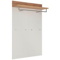 Garderobenpaneel Gw-Topix Weiß mit Hutablage B: 96 cm - Eichefarben/Weiß, MODERN, Holzwerkstoff (96/147/29cm) - Germania