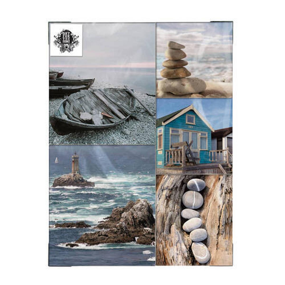 Keilrahmenbild 41-804 - Blau, Basics, Wellpappe/Textil (60/80/3cm)