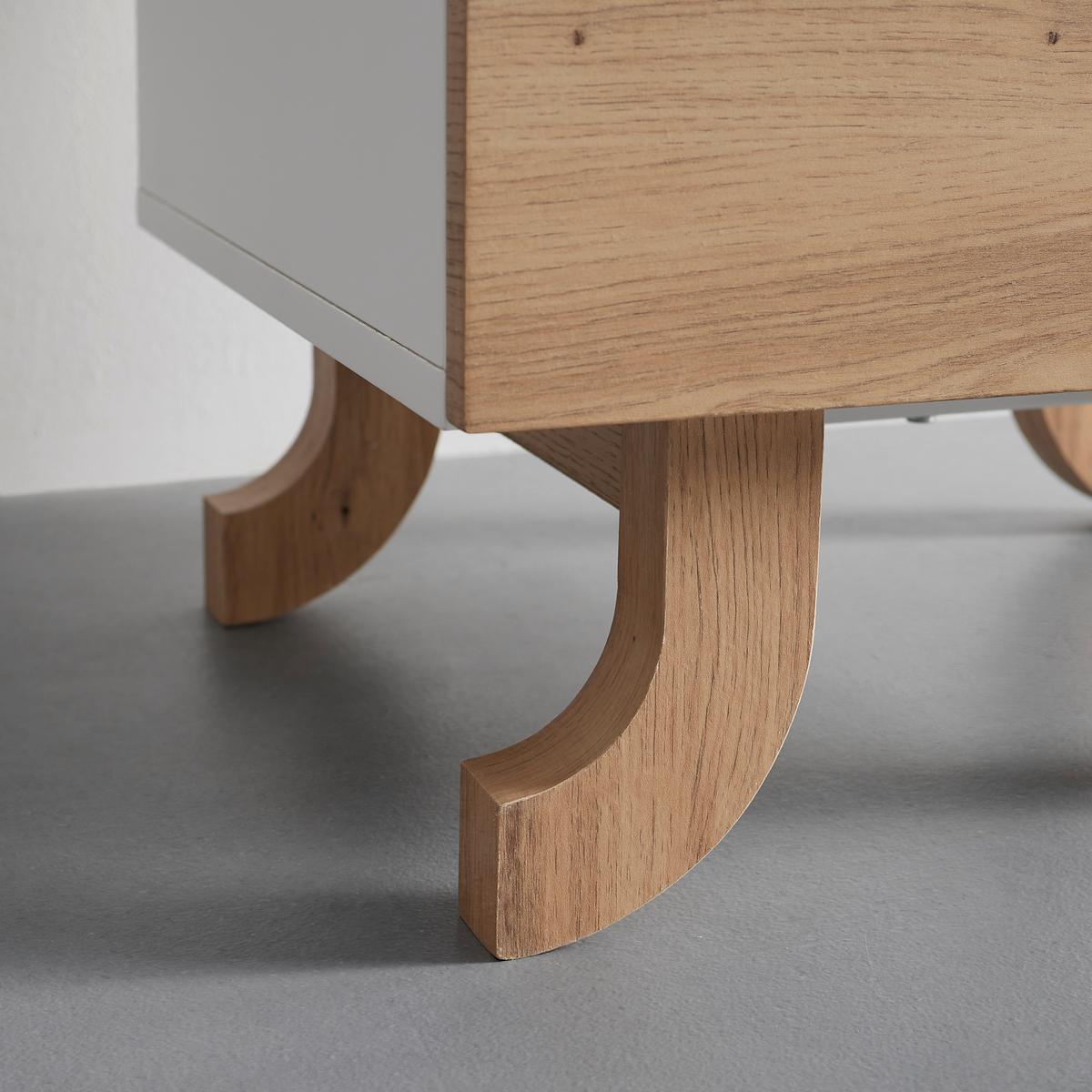 Nočný stolík VIRA farby dubu/biela - biela/farba borovice, Modern, drevo (48/60/43cm) - Bessagi Home