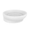 Vanička na mýdlo Hug, 9,5/2,9cm, bílá - bílá, Moderní, plast (9,5/2,9cm) - Premium Living