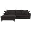 Ecksofa Armellia Anthrazit S: 174x272 cm - Anthrazit/Schwarz, Design, Textil (174/272cm) - MID.YOU
