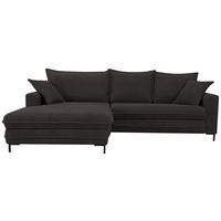 Ecksofa Armellia Anthrazit S: 174x272 cm - Anthrazit/Schwarz, Design, Textil (174/272cm) - MID.YOU